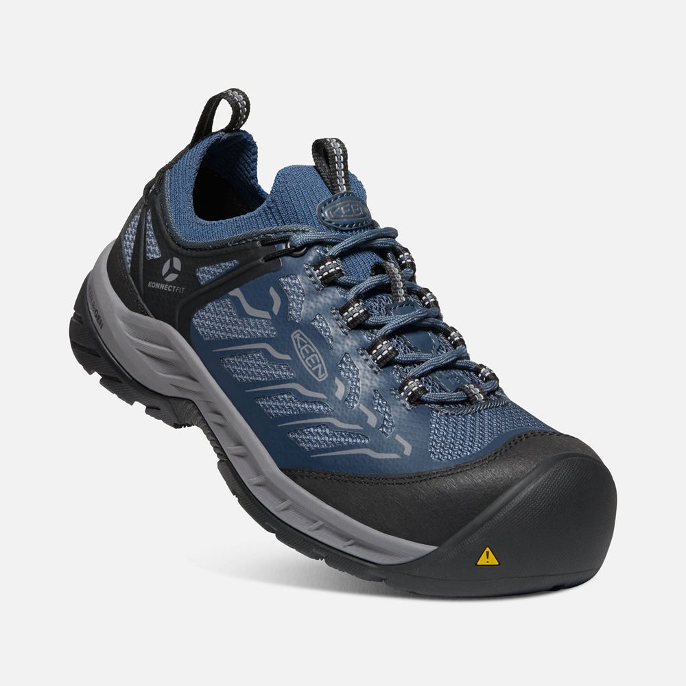 Keen Werkschoenen Dames Donker Blauw/Grijs - Flint Ii Sport (Carbon-Fiber Toe) - 81205-GMJD